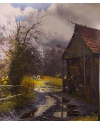 Картина "Нормандская ферма"