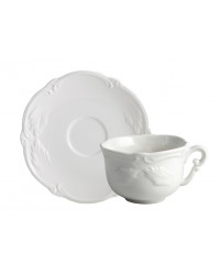 Комплект чайных пар для завтрака "Рокайль белый"/"Rocaille blanc" (2 шт)