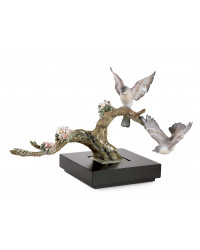 Скульптура лесных певчих птиц